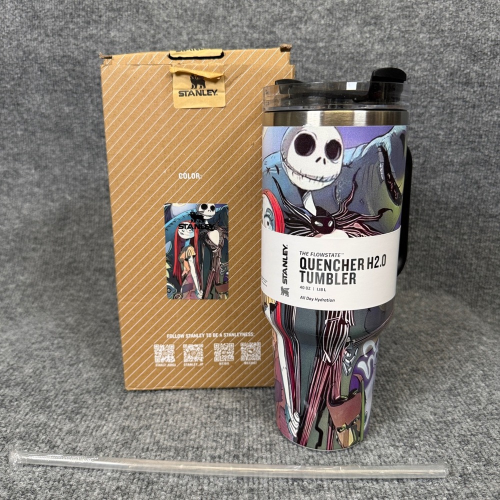 Stanley Flowstate Tumbler 40 OZ Halloween Jack Skellington Sally Halloween